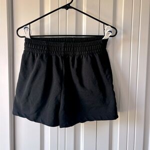 H&M black sweat shorts, size small